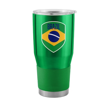 Logo Brands Brazil 30oz Gameday Stainless Tumbler C4769-S30T-1